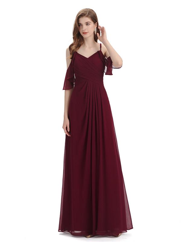 Check Out These Burgundy Long Bridesmaid Dresses